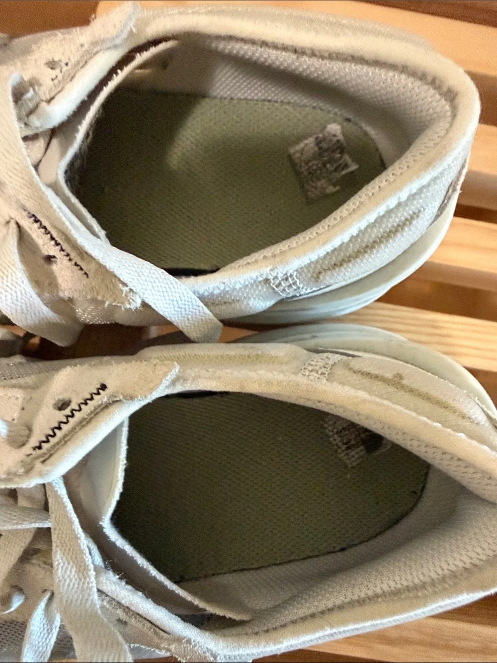White & green waffle Athletic Sneakers - Comfortable Everyday Trainers